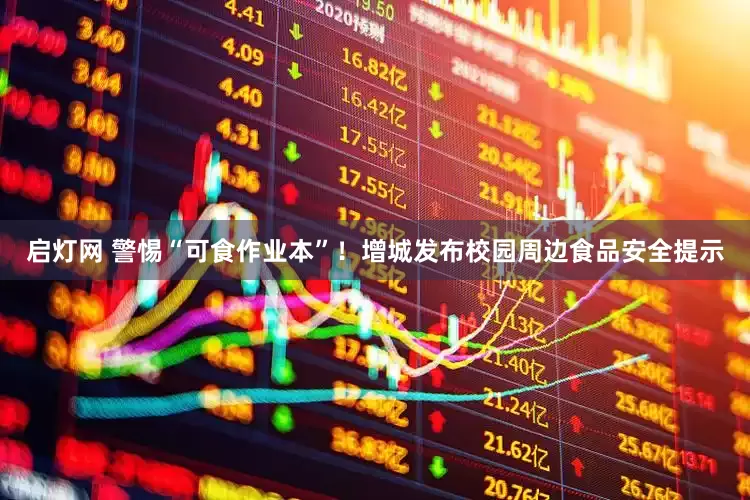 启灯网 警惕“可食作业本”!增城发布校园周边食品安全提示